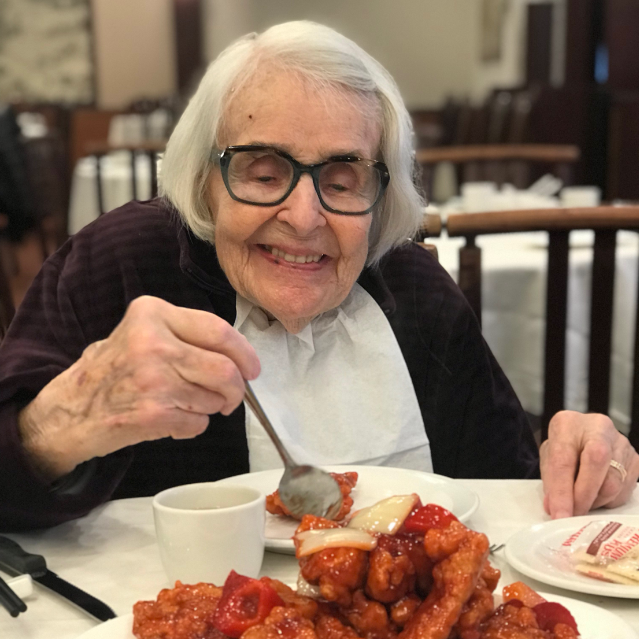 Enjoying one's food at 90